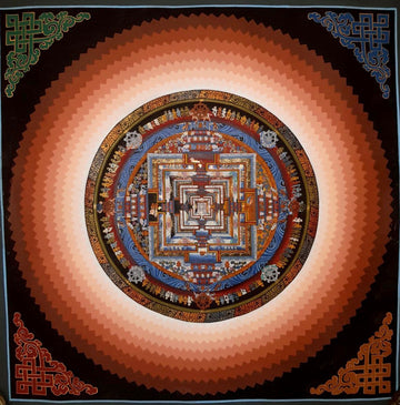 Lotus Kala Chakra Thangka