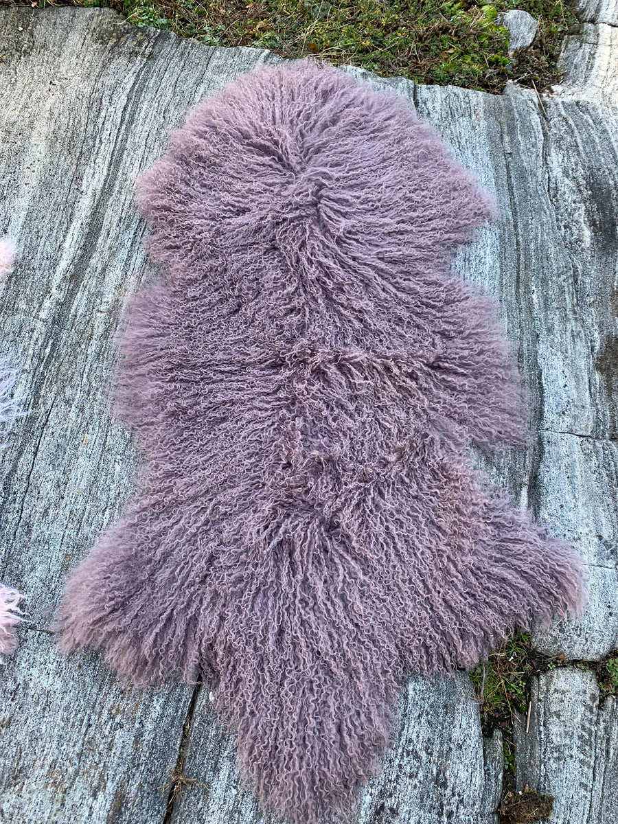 Tibetan colored sheepskin