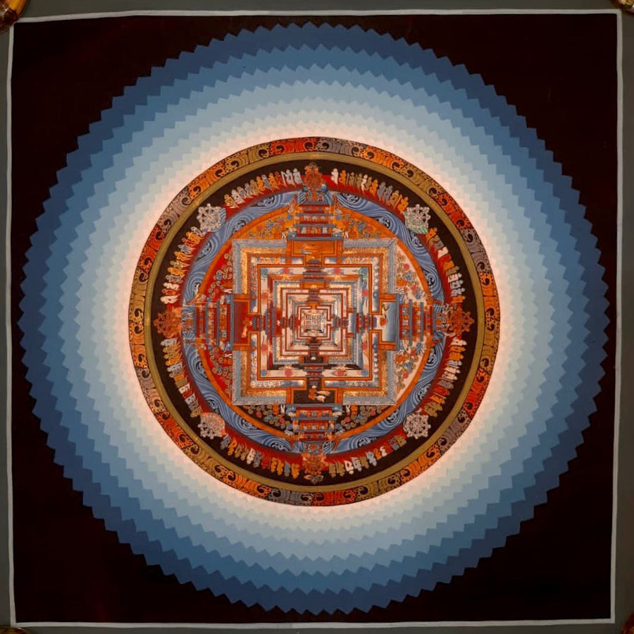 Lotus Kala Chakra Thangka